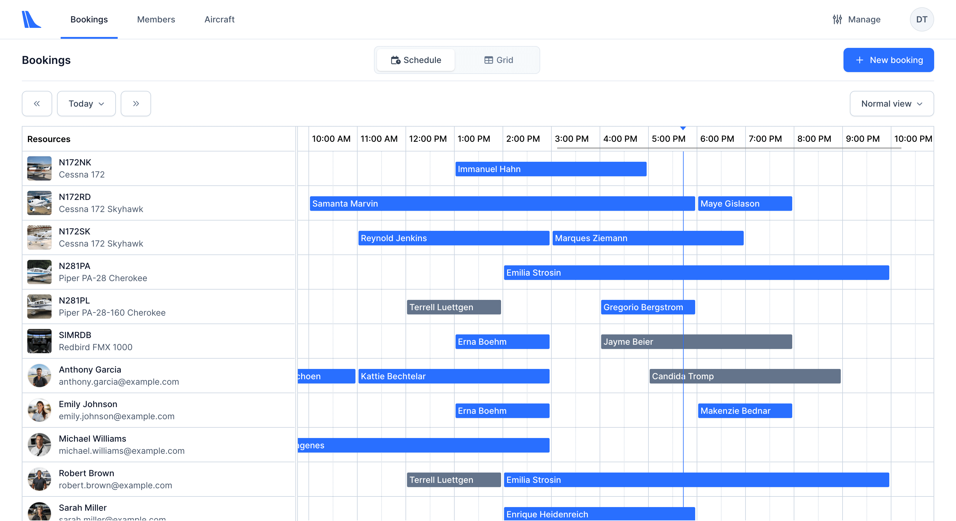 Tailplane Scheduling Dashboard